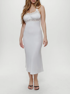 Vacation Dress Lace Slim Fit Patchwork Backless Halter Dress