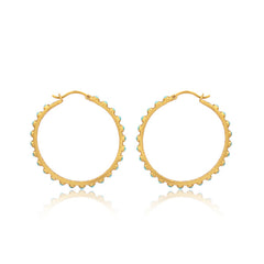 Turquoise Hoop Earrings