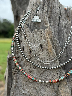 3-pc Sterling Silver Canyon Clay Necklace Stack