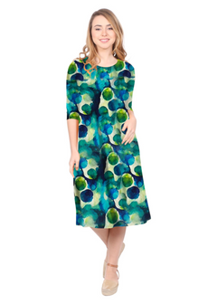 Past The Knee T-Shirt Dress - Comfortable A-Line Silhouette