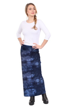 Women's and Plus Size Stretch Maxi Pencil Skirt - Cotton Blend and No Slits