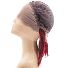 Cherry 13x4 Transparent Lace Front 100% Human Hair Bob Wig