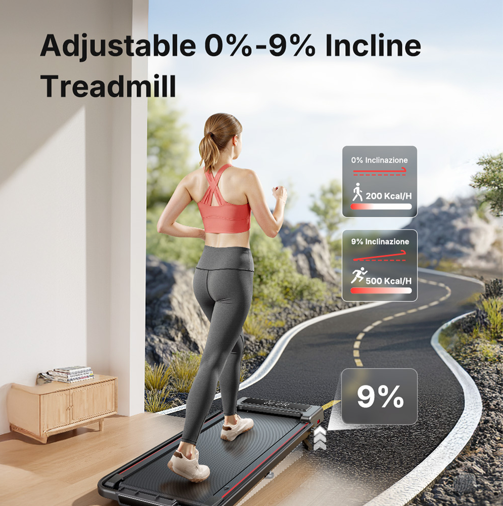 Toputure TP4 2 in 1 Incline Treadmill for Home