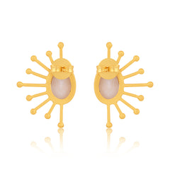 Ray of Sunshine Stud Earrings - Pearl