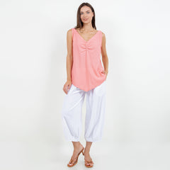 Women's 100% Cotton Gauze Dominica Tank Top
