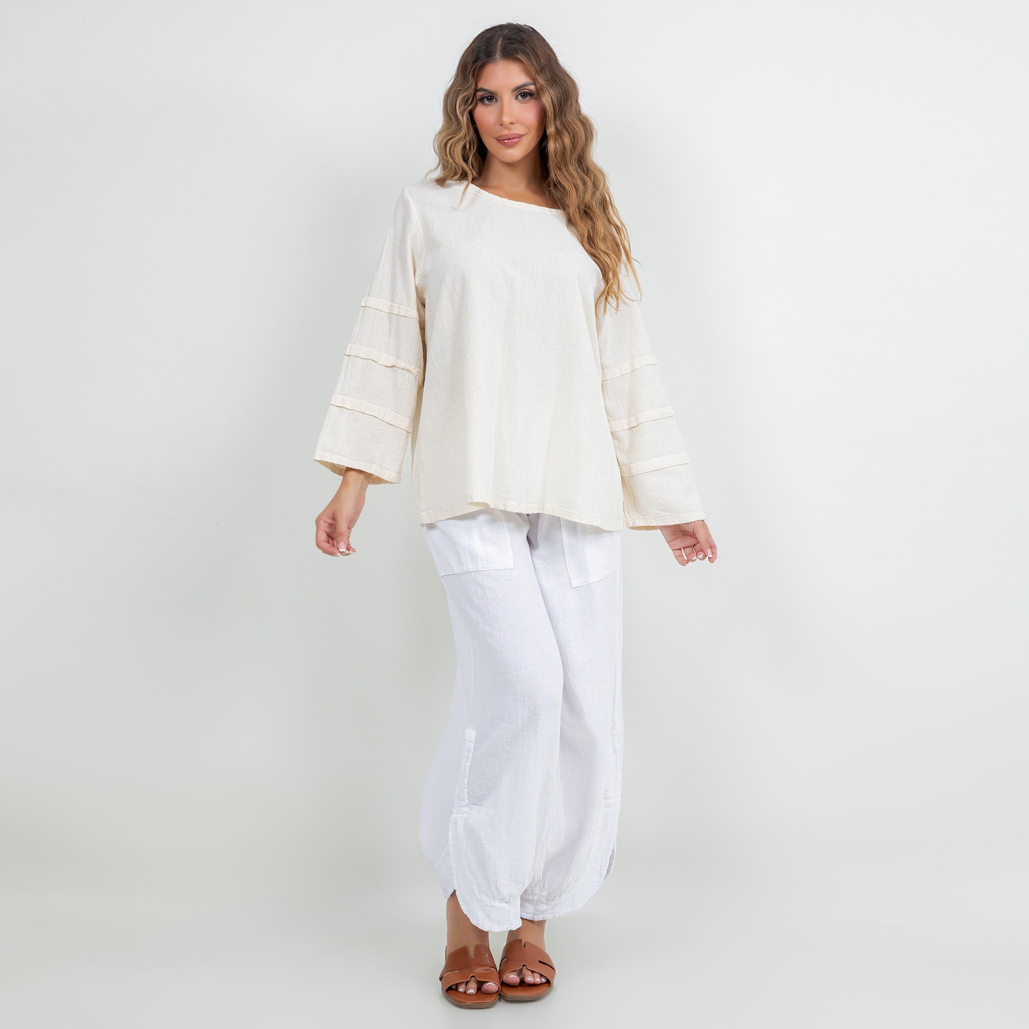Women's Cotton Gauze Sabrina Top