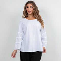 Women's Cotton Gauze Sabrina Top