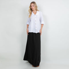 Sloanne Button-Up  100% Cotton Gauze