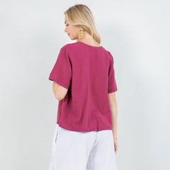 Women's 100% Cotton Gauze Turtle Top