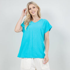 Carla 100% Cotton Gauze Top in OSFM Sale