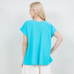 Carla 100% Cotton Gauze Top in OSFM Sale