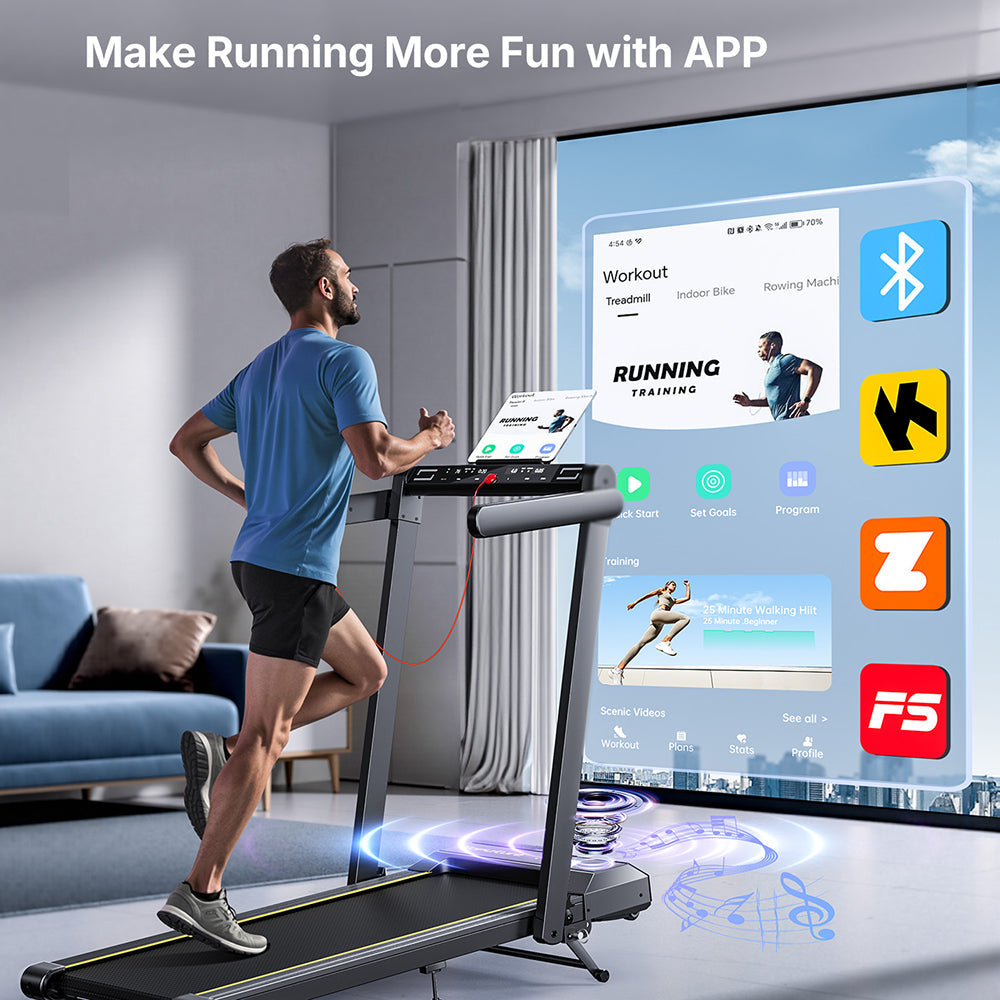 Toputure TP5 Foldable Treadmill with 12% Incline