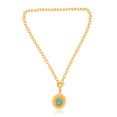 Meet Me in Mykonos Toggle Necklace - Turquoise