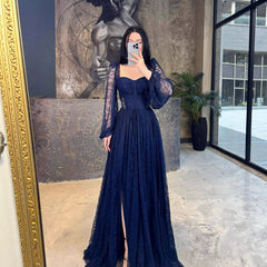 Lace Waist Controlled Long Sleeves Dress Elegant Dress