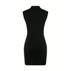 Women French Intellectual Dress Summer Sweet Spicy High Waist Hip Wrapped Dress