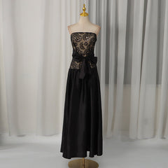 Summer Elegant Retro Geometry Pattern Pattern Bow Tied High Waist Dress Women
