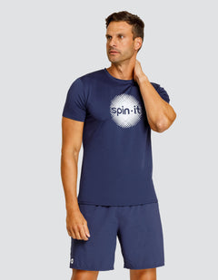 Ben Short Sleeve Top - Navy Blue