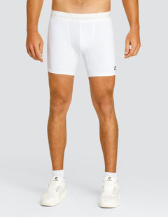 Kylian 6" Base Layer Shorts - Chalk White