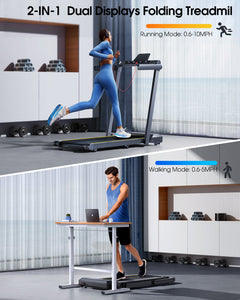 Toputure TP5 Foldable Treadmill with 12% Incline