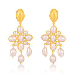Swept Away Drop Earrings - Pearl