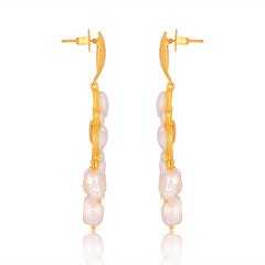 Swept Away Drop Earrings - Pearl