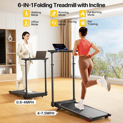 【NEW】Toputure TP7 Standing Desk Treadmill with Laptop Desk