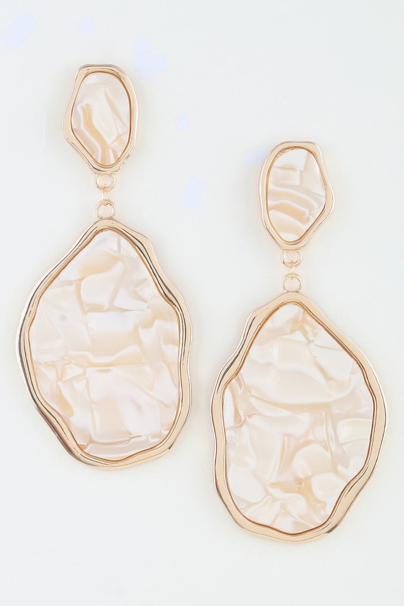 Abstract Crystal Stone Drop Earrings