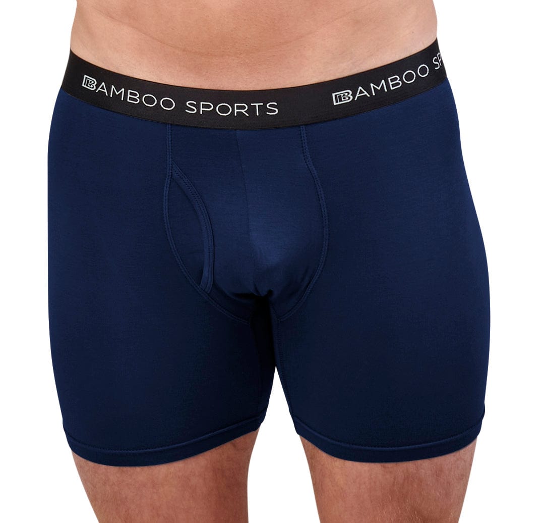 Men's 4" Inseam Bamboo Rayon Boxer Briefs - 4 Pack