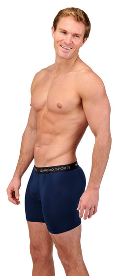 Men's 4" Inseam Bamboo Rayon Boxer Briefs - 4 Pack
