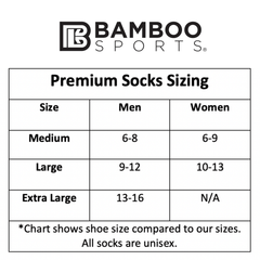 Premium Bamboo Rayon Quarter High Crew Socks