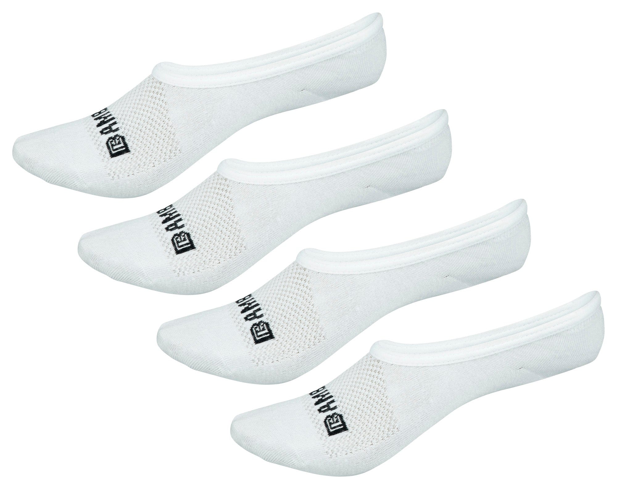 Super Low Cut No Show Bamboo Rayon Socks - 4 Pair
