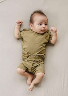 Bamboo Tee & Bike Shorts - sold as separates