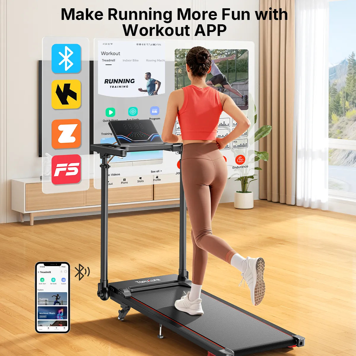【NEW】Toputure TP7 Standing Desk Treadmill with Laptop Desk