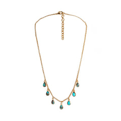 Rise & Shine Collar Necklace - Turquoise