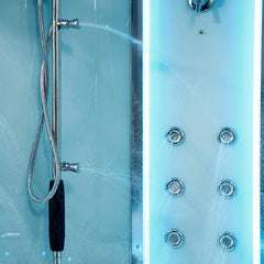 Maya Bath Platinum Comfort Steam Shower With Whirlpool Bathtub [2025 Edition] (SAK93561)