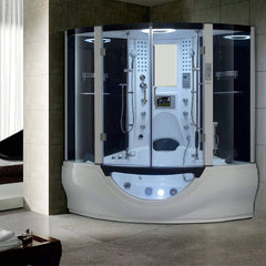 Maya Bath Valencia Steam Shower Massage Bathtub With LCD TV (SAK20479)