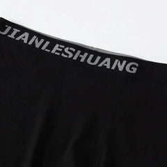 Men's Plus Size Sports Shorts | Black and White Elastic Waist Activewear