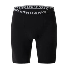 Men's Plus Size Sports Shorts | Black and White Elastic Waist Activewear
