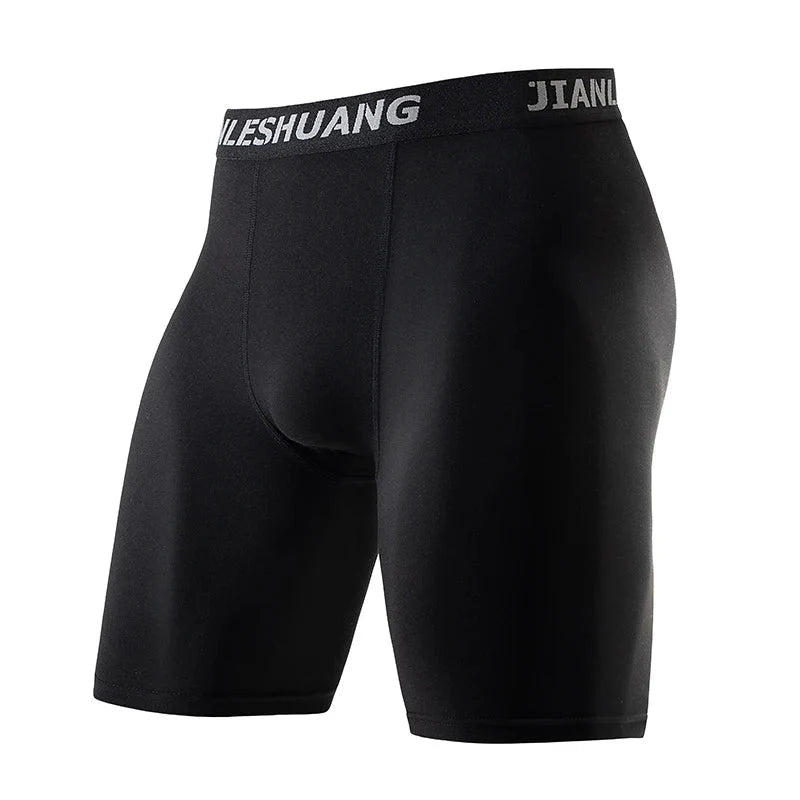 Men's Plus Size Sports Shorts | Black and White Elastic Waist Activewear