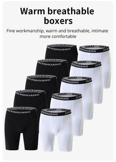 Men's Plus Size Sports Shorts | Black and White Elastic Waist Activewear