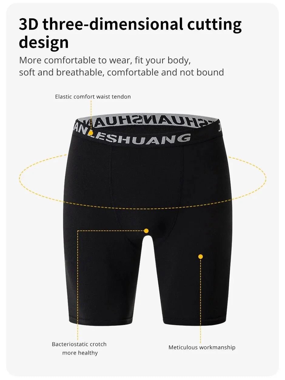 Men's Plus Size Sports Shorts | Black and White Elastic Waist Activewear