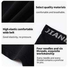 Men's Plus Size Sports Shorts | Black and White Elastic Waist Activewear