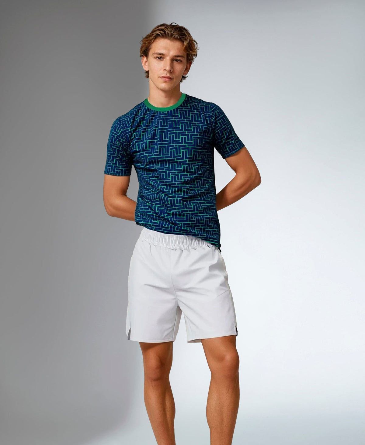 Men's Short-Sleeve Crew Neck - UV Protection, Antimicrobial