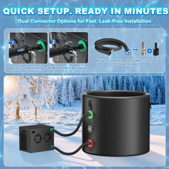 FCP Premium XL 120 Gal Cold Plunge Tub Kit With 1/3 HP Chiller, Filter And Pump (SAK58283)
