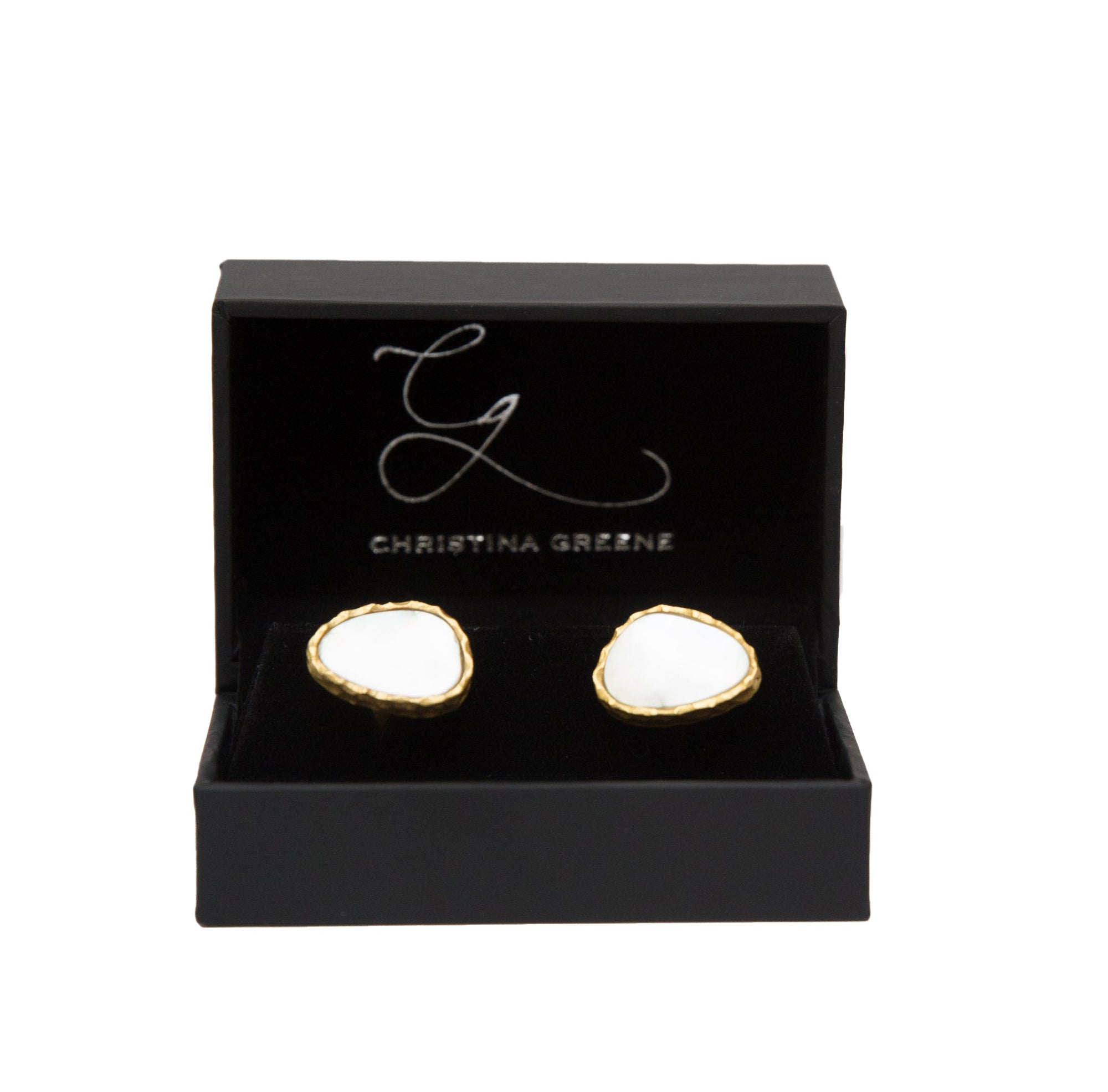Men's Cufflinks Set - Pearl