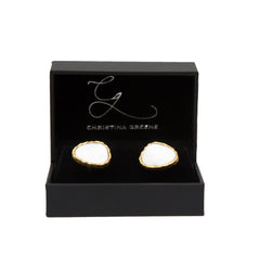 Men's Cufflinks Set - Pearl